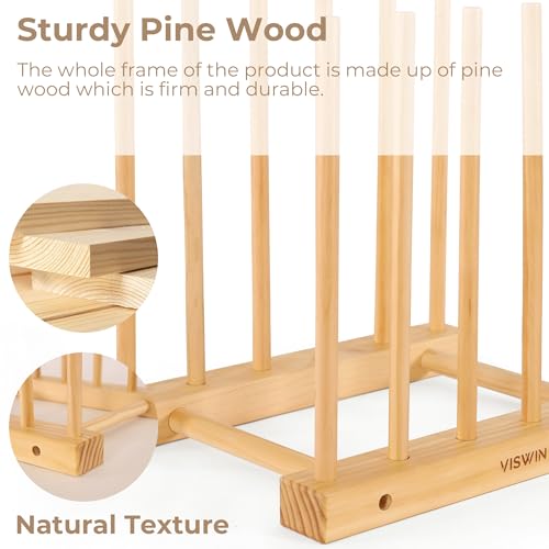 VISWIN Tabletop Art Storage Rack - Wooden Drying & Display Rack with Adjustable Slots for Organizing Canvas, Prints, Artwork, Panels, and Posters - Ideal Organizer for Studios & Galleries - size: Desktop Art Rack