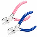 Mudder 2 Packs Nylon Jaw Pliers for Jewelry Making,Pink, Blue - color: Pink, Blue
