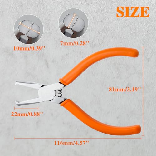 SPEEDWOX 5" Transverse End Cutter With Flush Jaw 7mm SMT/SMD Chip Side Cutting Pliers Front Angle Model Nipper Plastic Model Tools for Quick Removal of PCB Surface Mount Components - style: 7mm