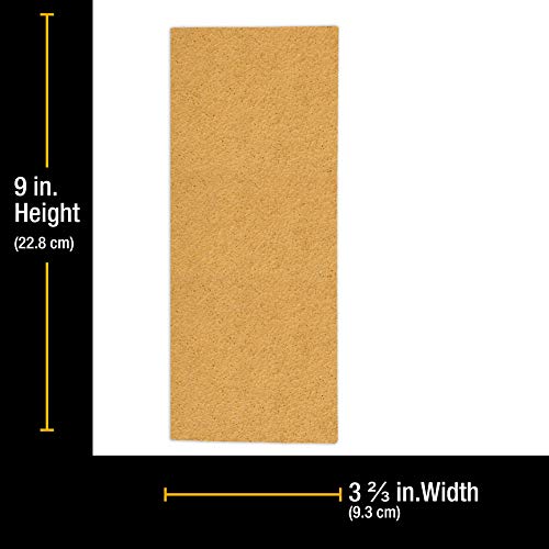 Dura-Gold 1/3 Sheet Gold Sandpaper Sheets, 40 Grit, Box of 12, Hook & Loop - size: 40-Grit