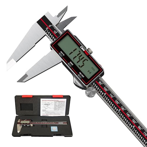 GemRed Wireless Digital Caliper 6 Inch with Data Transfer to Excel/Phone/PC