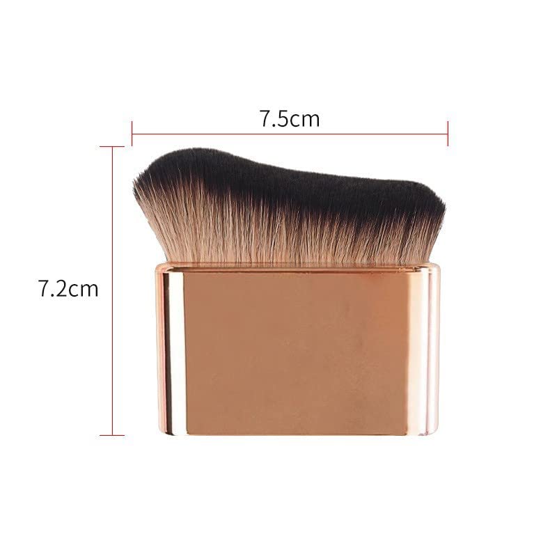 COSHINE Big Self Tanning Blend Brush, Professional Self Tanner, Kabuki, Powder, Foundation, Blusher, Shadow, Bronzer, Face and Body Brush (ROSE GOLD) - color: ROSE GOLD