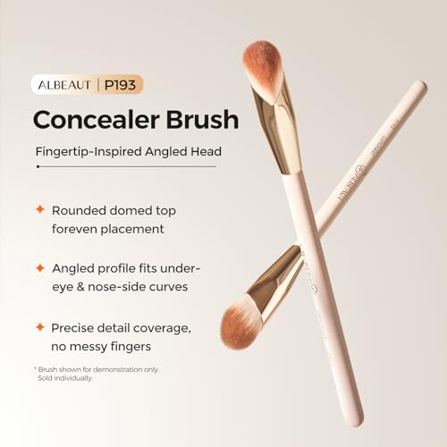 Albeaut Under Eye Concealer Brush, Precision Face Makeup Brush - style: P193 Concealer