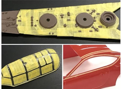 Tamiya TAM87206 87206 Masking Tape 1 mm/18 m, Model Making, Accessories