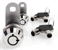 5/8" Tubular Cam Locks (90° Chrome, 2-Pack) RV Toolbox Cabinet Replacement - color: Chrome Pack of 2, size: 5/8 Inch 90°