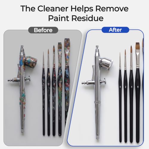 Nicpro Airbrush Cleaning Kit, 4 x 4 fl oz / 120 ml Airbrush Cleaner - size: 16 fl oz