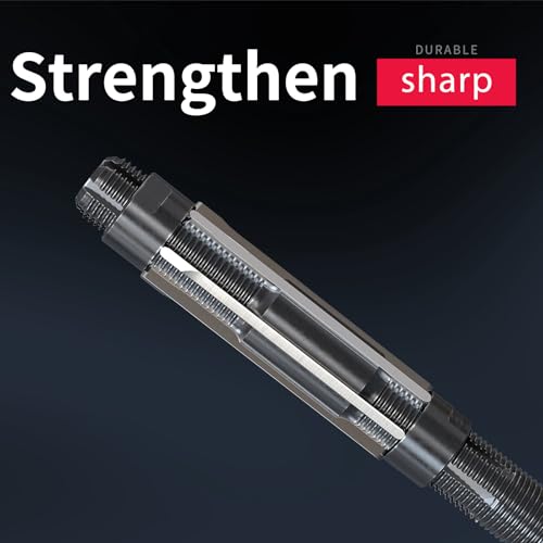 Adjustable Hand Reamer 6.5-7mm，Hardened HSS Grip Reaming Metric Reaming Drill Bit DRINYOUNG(6.5-7) - size: 6.5-7