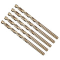 METALLIXITY Micro Drill Bit (#13) 4341 High-Speed Steel Gold 135° 5Pcs - size: #13 (4.699mm)