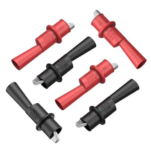Vibit 6 Pcs Multimeter Alligator Clips Electrical Fluke Alligator Clips - size: 6 PCS-10A