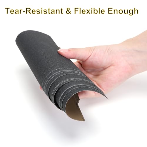 MAXMAN 1/4 Sheet Sandpaper, 4.5" x5.5" 60 Grit Silicone Carbide, for Wood - style: 60 grit