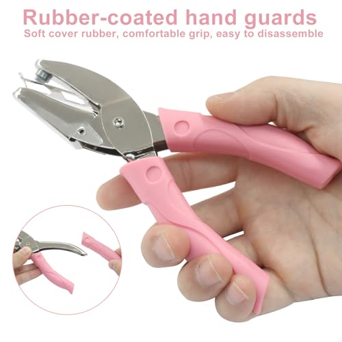 Handheld Hole Paper Punch, Heart, 1/4 Inch - size: Heart