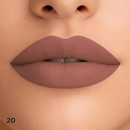 MON RÊVE Matte Lipstick, Long-Lasting Moisturizing, 20 Glazed - color: No 20