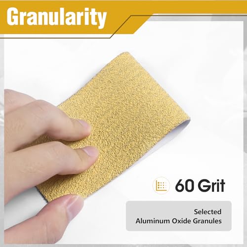 PSA Sandpaper Roll 60 Grit 2-3/4in x 20 Yards Self Adhesive Sticky Back Longboard Sandpaper Continuous Roll Sanding Sheet for Woodworking Auto Body Air File Sander and Hand Sanding Blocks - size: 60 Grit
