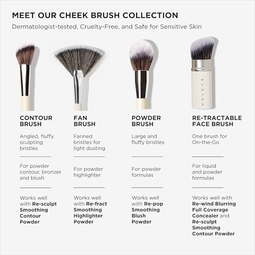 Haleys Angled Contour Brush, Soft & Flexible Bristles, Vegan & Cruelty Free - style: Contour Brush