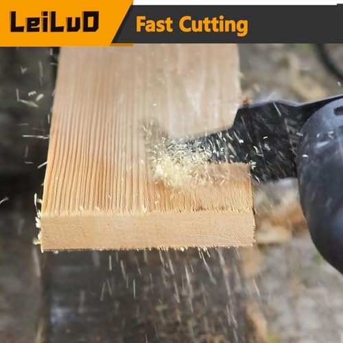 LEILUO 15Pcs Oscillating Tool Blades Wood, Multitool Blades Japanese Teeth