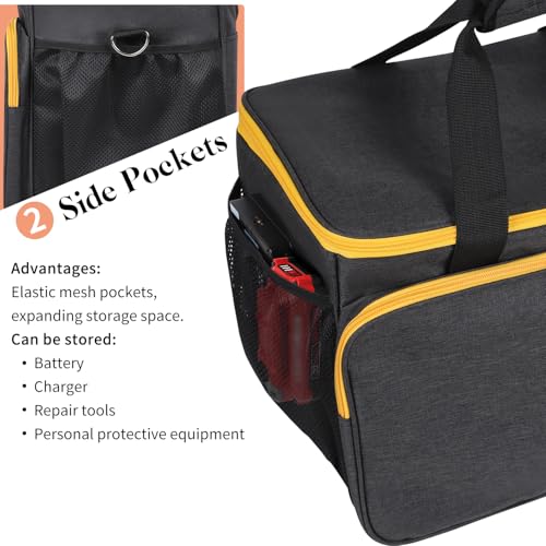 Carry Bag Compatible with DEWALT 20V MAX Circular Saw DCS391B/DCS565B/DCS574B/DCS570B/DCS573B Portable Storage Bag for Skil 5280-01 15 Amp 7-1/4 Inch Circular Saw,with Pockets(Case Only)