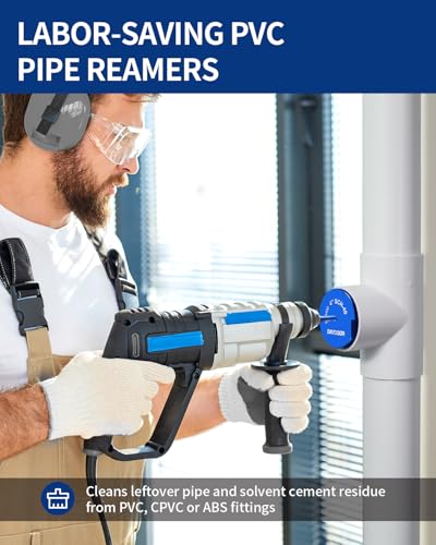 DAYDOOR 4'' PVC Pipe Reamer, 4-Inch PVC Fitting Saver - size: 4 Inch