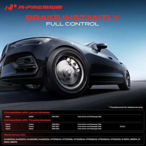 A-Premium Front Left and Right Side Disc Brake Caliper with Bracket - style: Front Driver and Passenger