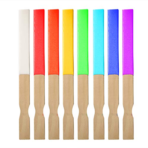 KINJOEK 100 PCS 12 Inch Length Paint Sticks, Multi-Purpose Paint Stir Sticks, Flat Wooden Crafts Sticks Premium Wood Paddles Stirrers Bulk for Paint Mixing, Wall Stirring, Wood Crafts, Garden Plant - size: 100PCS 12"