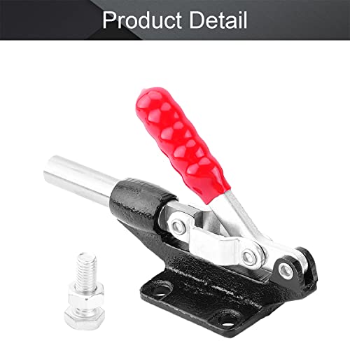 Utoolmart Adjustable Toggle Clamp, Pull Button Quick-Release Push Pull Action Toggle Clamp 851 Lbs Capacity High Carbon Steel GH-304-EM Toggle Clamp - size: GH-304-EM 1pc