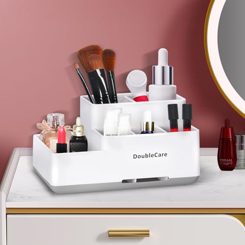 Toothbrush Holder with Anti-Slip, Bathroom Organizer Countertop Detachable