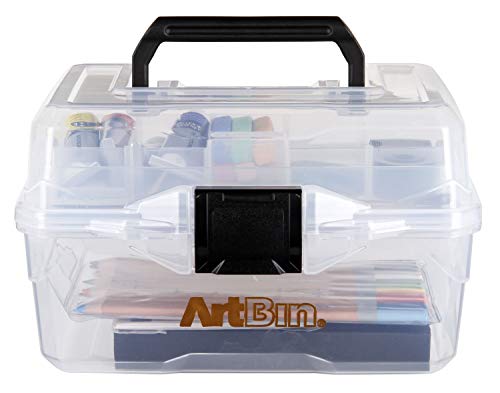ArtBin Small Project Box with Lift-Out Tray, Clear