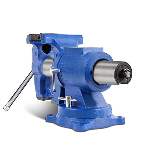 Forward DT08125A 5 Inch Heavy Duty Bench Vise with 360°Swivel Base and Head - size: 5 Inch