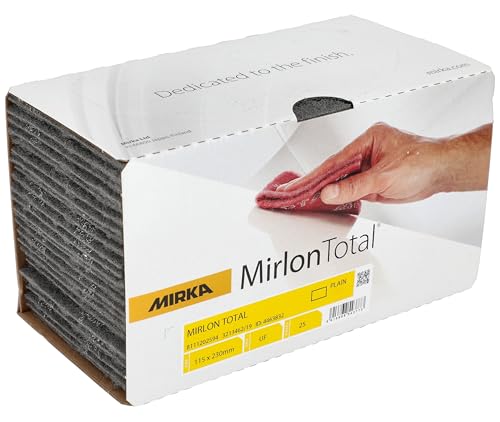 Mirka Abrasive Scuff Pads Mirlon Total Ultra Fine 1500 Grit, 25 Pack, Gray - size: Grit 1500 - Ultra Fine