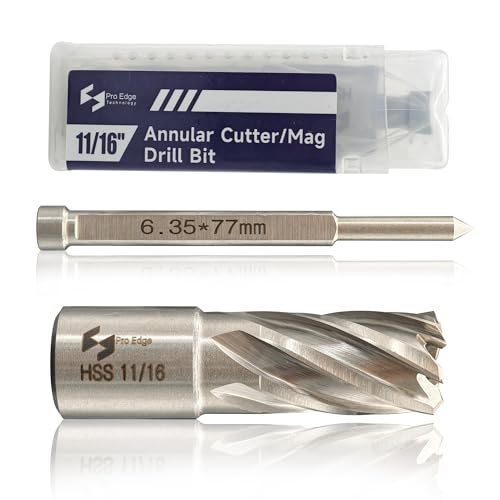 1PC M2AL HSS Annular Cutter 11/16" Cutting Dia 1" Depth 3/4" Weldon Shank - size: 11/16"×1"