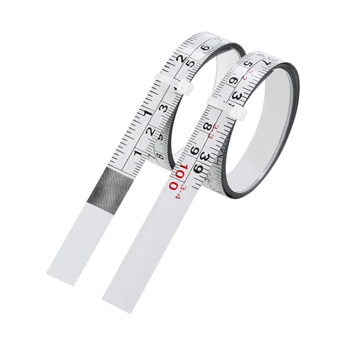 2 Packs 1/2-Inch Self-Adhesive Measuring Tape, 39 Inch or 100cm - size: 39 Inch