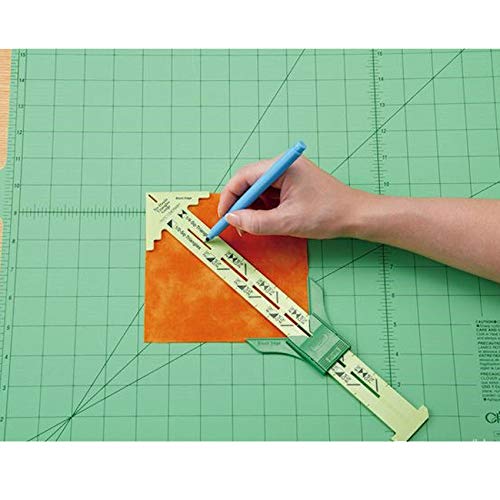 HONEYSEW No-Hassle Triangles Gauge Sewing Tool with Free Seam Gauge Ruler - color: Style 2