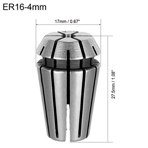 uxcell ER16 4mm Spring Collet Chuck for CNC Engraving Machine Lathe Milling Tool - size: 4mm