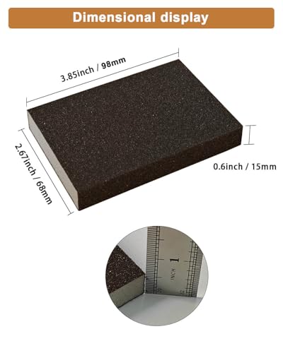 Sanding Sponge 60 Grit Sanding Block - 10Pcs Drywall Sanding Block for Wood - size: 60 Grit
