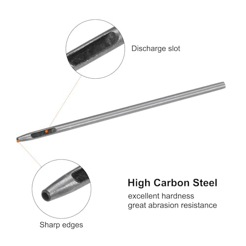 HARFINGTON Hollow Punch for Leather 1.2mm Round Hole Punch Tool for Belt Puncher Carbon Steel Single Punch for Watch Belts Cut Leather Craft Rubber Paper Fabric Plastic Soft Material - size: 1.2mm