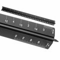 HARFINGTON Architectural Scale Ruler, 12" Standard Aluminum Alloy Black - color: Black, size: 12 Inch