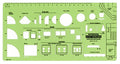 Kitchen Detailer Template with 1/2 Inch Scale, 1 Each (R719) - style: Kitchen Detailer with 1/2 Inch Scale