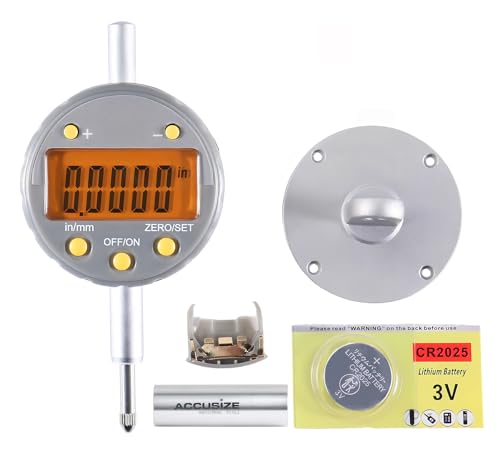 Accusize Digital Indicator 0-0.5 in Range, 0.00005 in Resolution