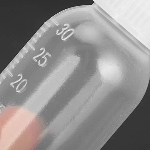 Ranvo Plastic Jar Bottles, 30ml Empty Airbrush Bottles with Scale for Adding Pigment