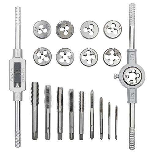 20Pcs/Set Tap and Die Set Combination Alloy Steel Hand Tools