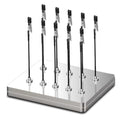 Metal Painting Stand Base Holder, 10 PCS Magnetic Bendable Alligator Clip - color: Silver, size: S