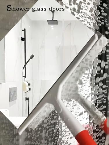 2Pcs 9.8 Inch Silicone Squeegee for Shower Glass Doors,Tiles,Countertops