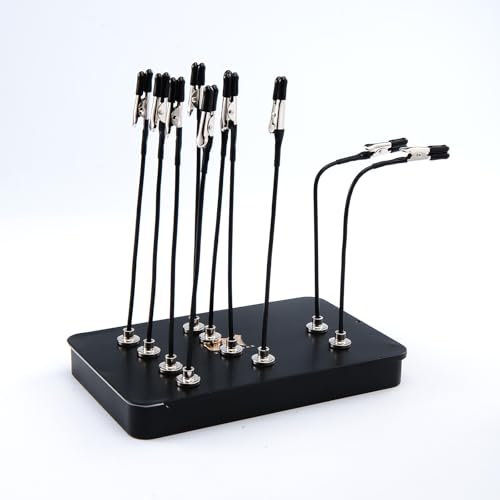 VM Model Painting Metal Magnetic Stand Base + 12PCS Magnetic Bendable Alligator Clip Sticks Set Modeling Tools for Hobby Model Parts Assembly, Airbrush Spraying, DIY Card Making