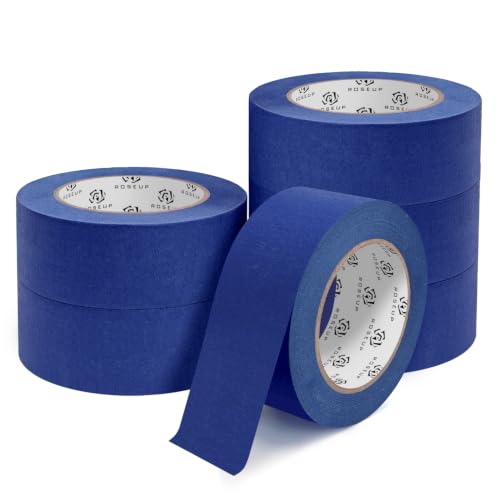 Blue Painters Tape 2 Inch x 55 Yds, 6 Pack Clean Removal Masking - color: Blue