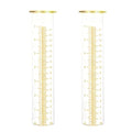7'' Capacity Rain Gauge Replacement Tube Glass, 2 Pcs - color: Yellow-2 PCS