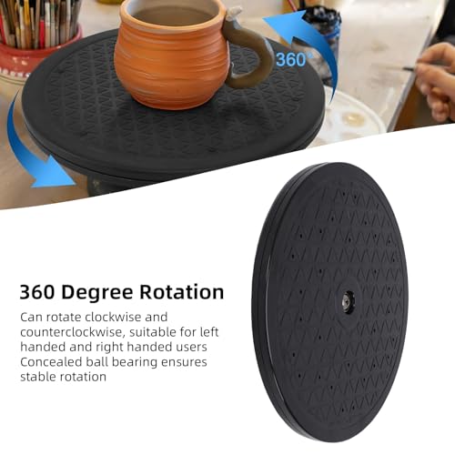 7.5in Heavy Duty Rotating Swivel Stand, 360 Degree Rotating Turntable for Paint Spraying & Craft Projects, Turntable for Airbrush Paint Spray Booth Model Base HS - E13