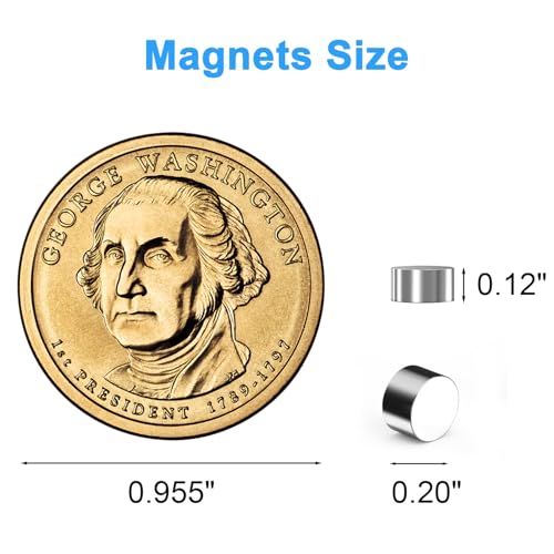 Magnets for Crafts Strong, 5x3mm Small Round Magnetic 250 Pack - size: 5x3mm