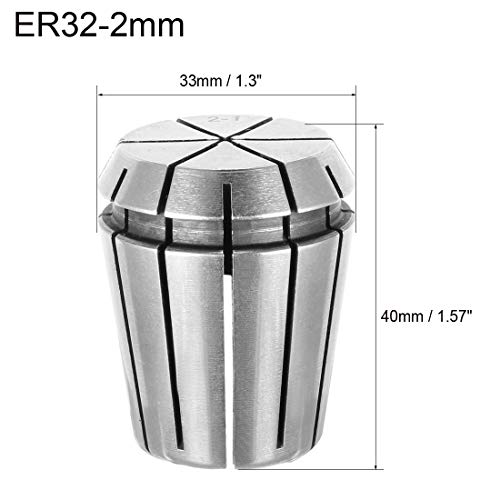 uxcell ER32 2mm Spring Collet Chuck for CNC Engraving Machine Lathe Milling Tool - size: 2mm
