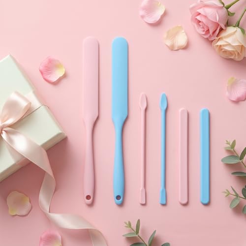 JJUNW 6PCS Epoxy Stir Sticks, Silicone Wax Sticks, Non-Stick Wax Spatulas