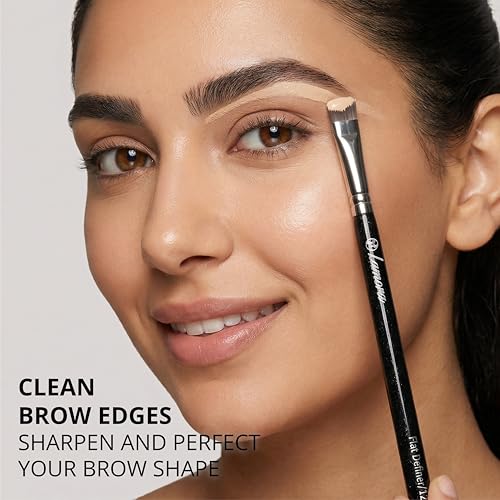 Lamora Eyebrow Brush Set - Precision Brow Eyeshadow Eyeliner Makeup Brushes - color: Brow