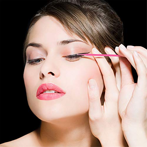 tifanso 400PCS 2mm Disposable Micro Cotton Swabs for Lash Extensions, Pink - color: Pink